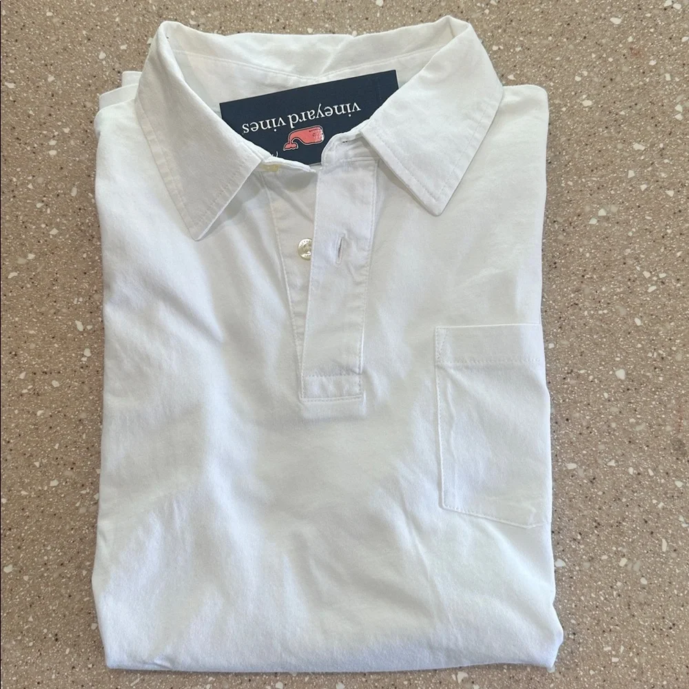 Vineyard Vines White Boys Polo Shirt